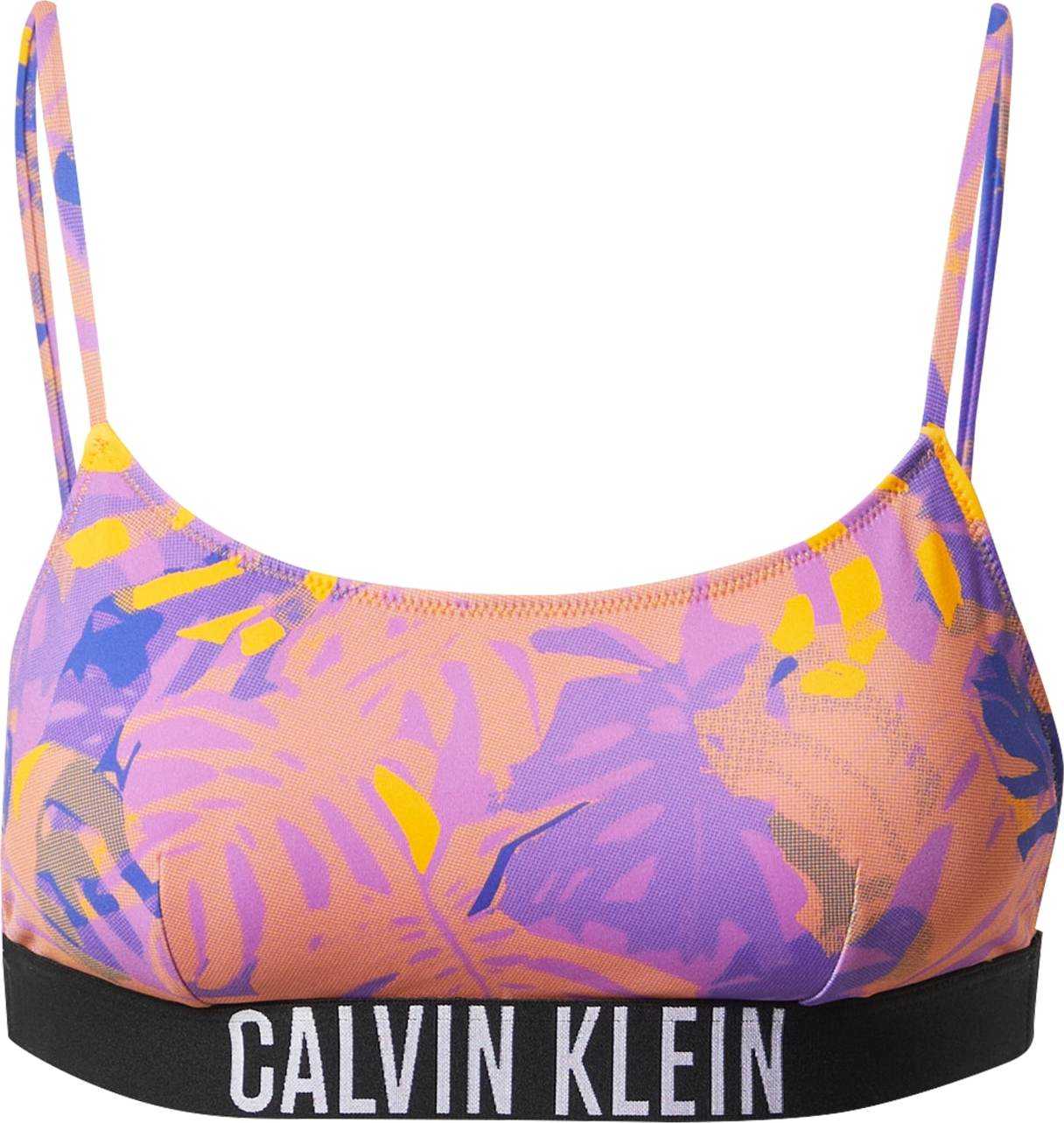 Calvin Klein Swimwear Horní díl plavek světle fialová / mix barev