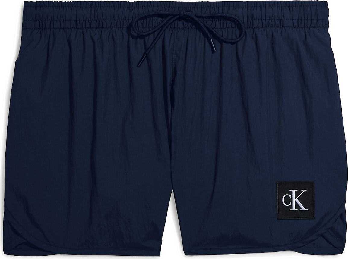 Calvin Klein Swimwear Plavecké šortky marine modrá / černá / bílá