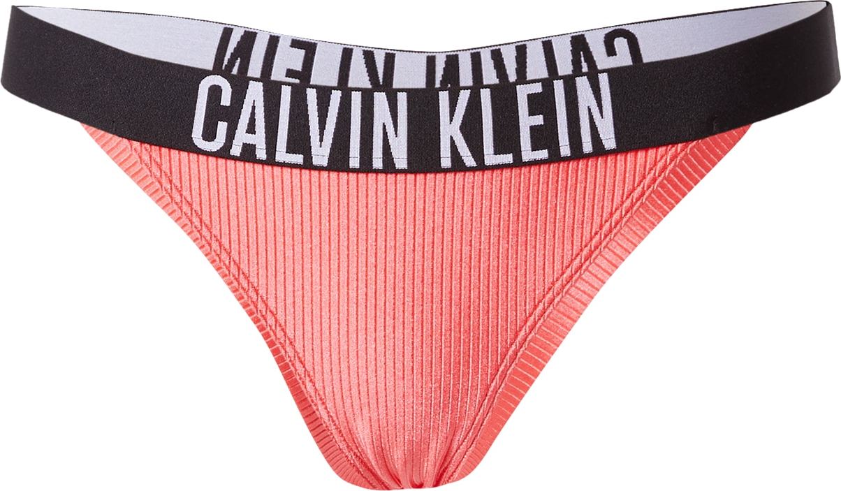 Calvin Klein Swimwear Spodní díl plavek 'Intense Power' korálová / černá / bílá