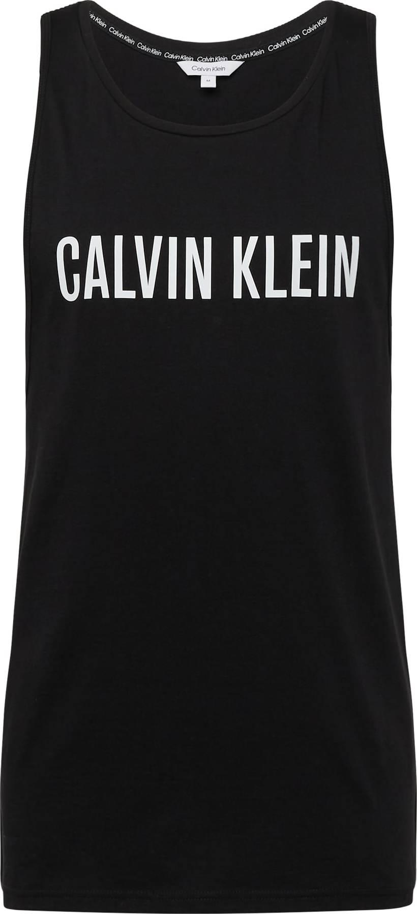 Calvin Klein Swimwear Tričko černá / bílá