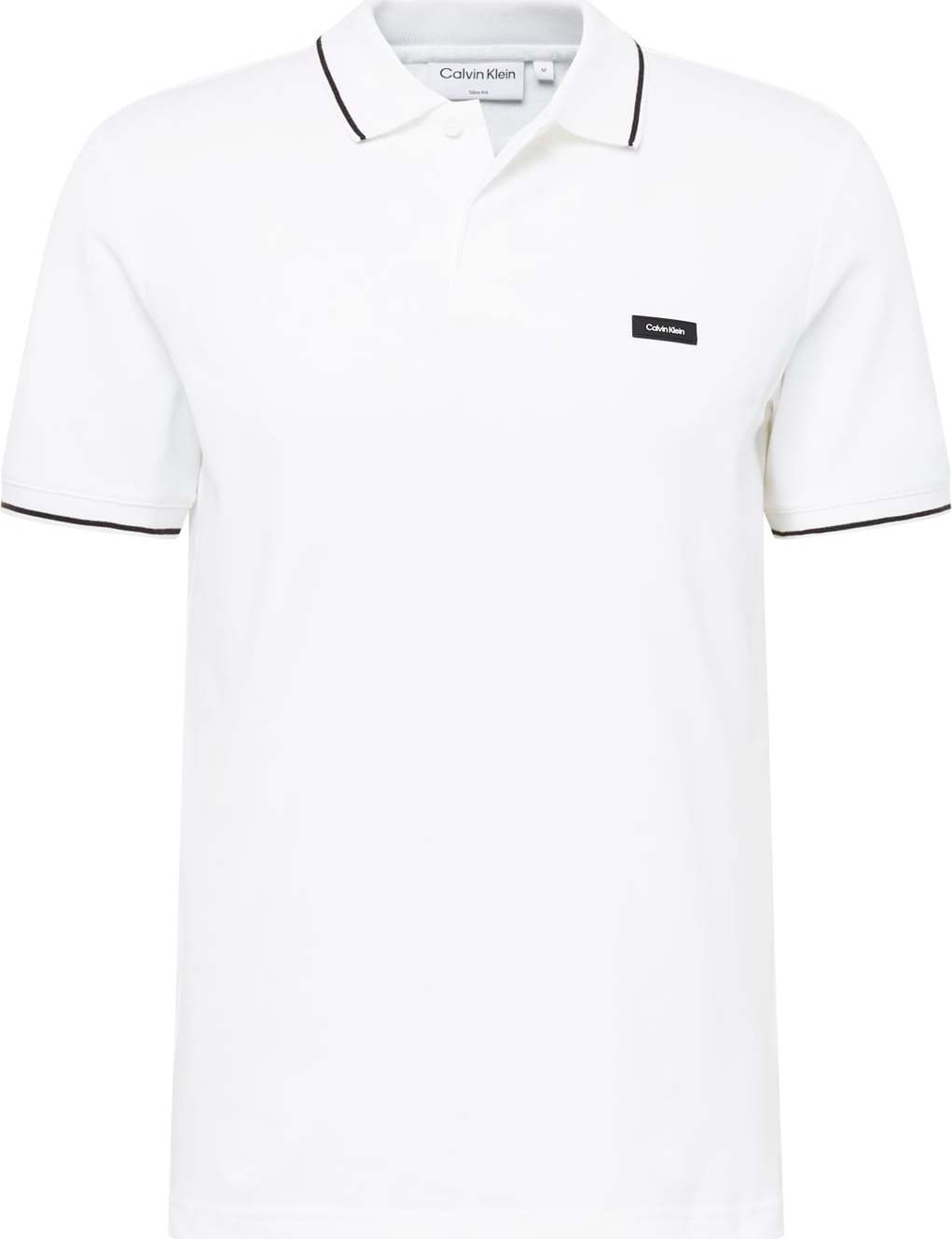 Calvin Klein Tričko černá / bílá