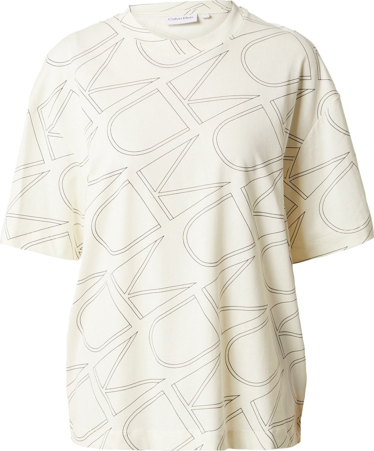 Calvin Klein Tričko krémová / černá