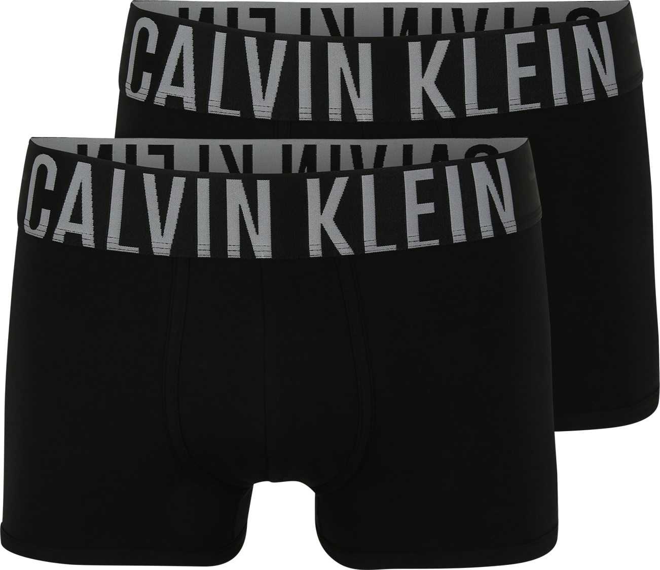 Calvin Klein Underwear Boxerky šedá / černá