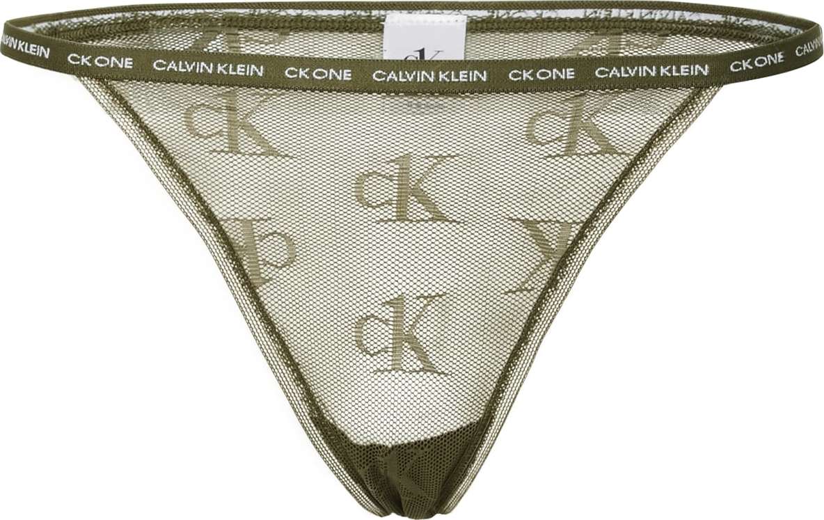 Calvin Klein Underwear Kalhotky zelená / tmavě zelená