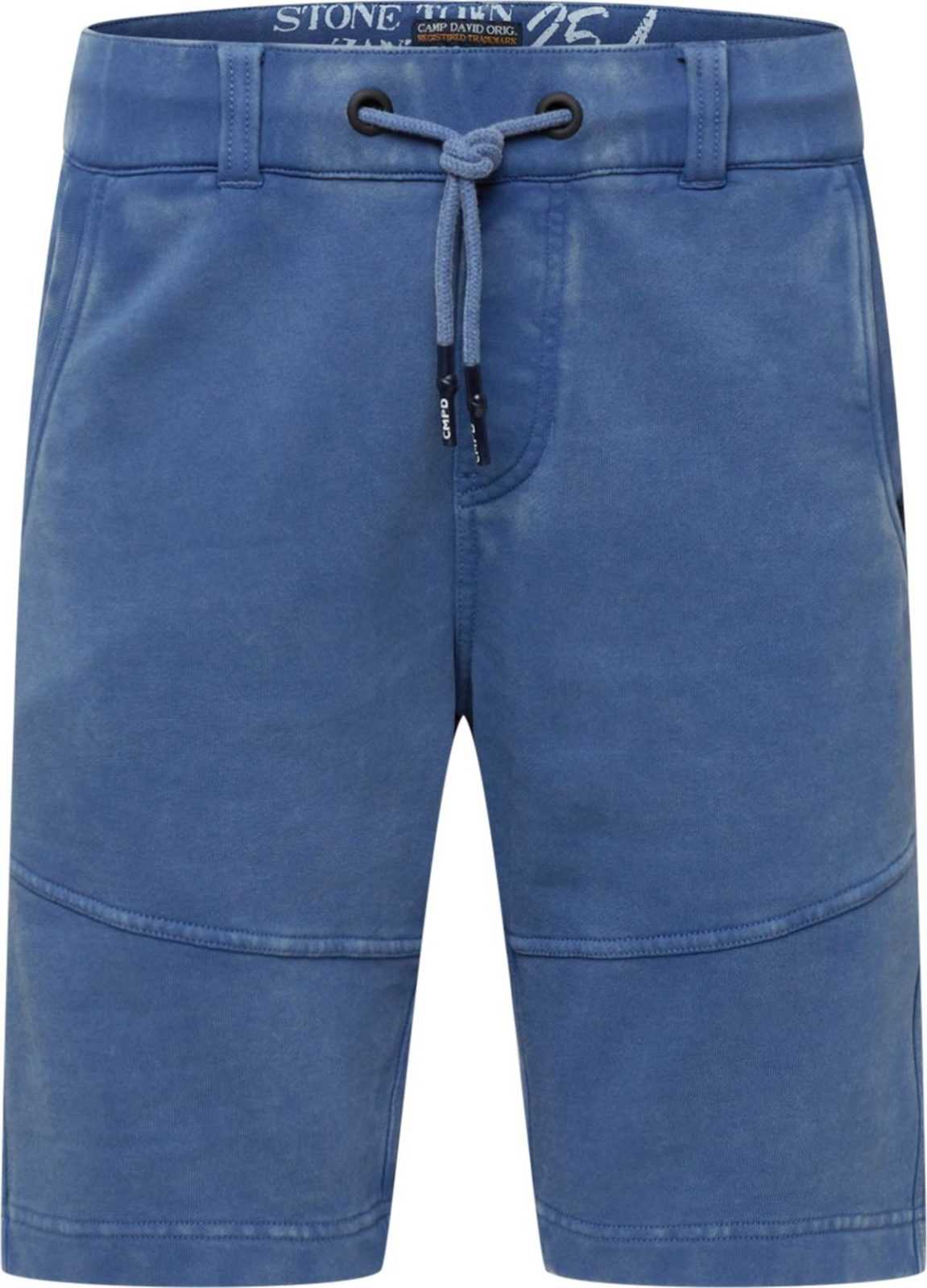 CAMP DAVID Kalhoty chladná modrá / světlemodrá / černá