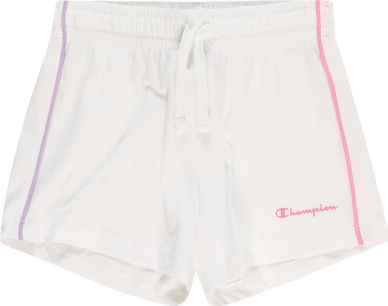 Champion Authentic Athletic Apparel Kalhoty fialová / světle růžová / bílá