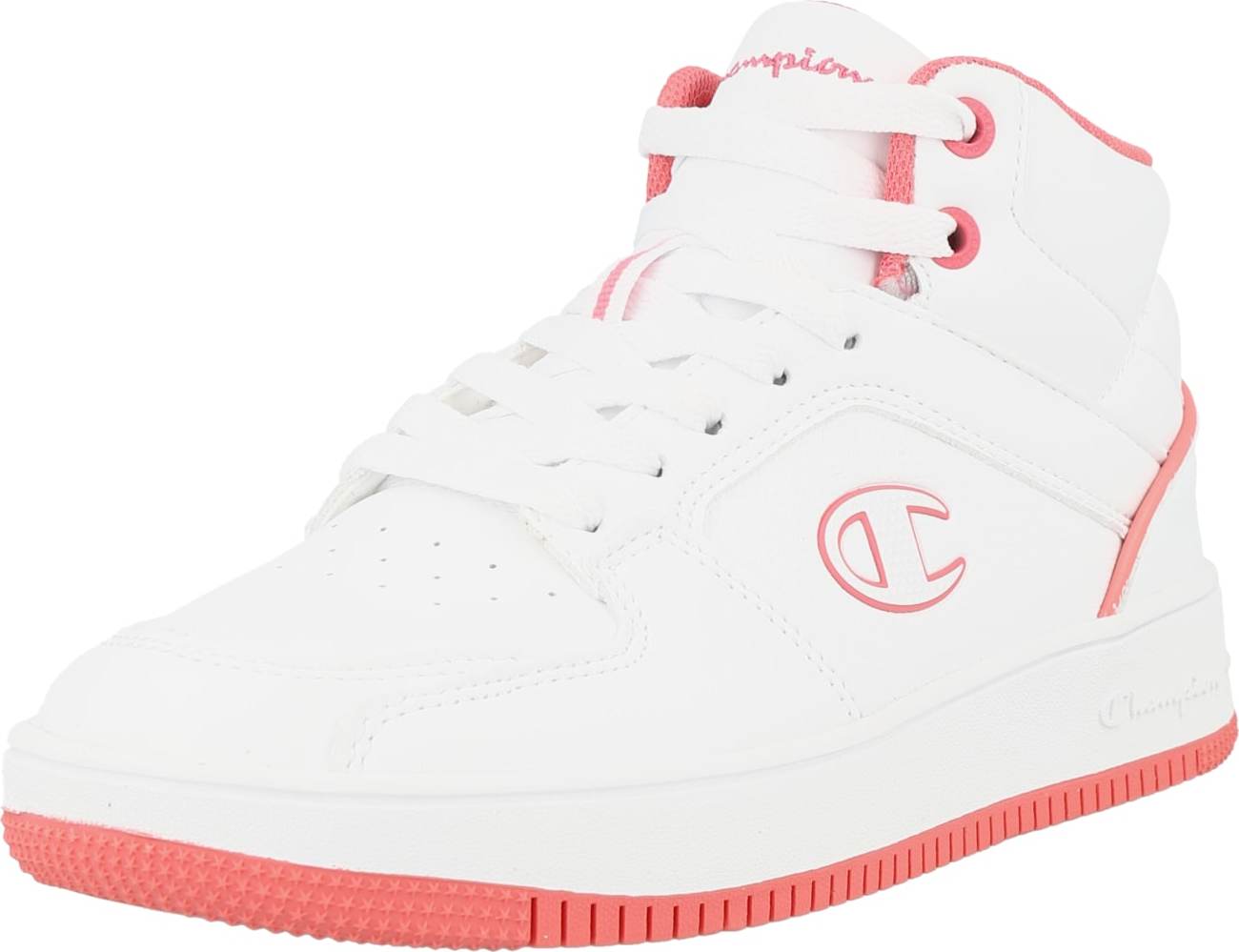 Champion Authentic Athletic Apparel Kotníkové tenisky korálová / bílá