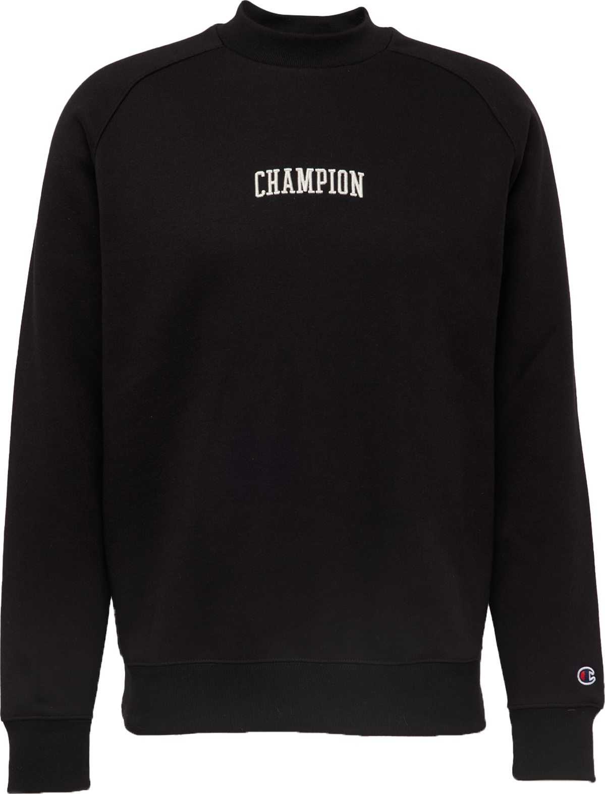 Champion Authentic Athletic Apparel Mikina černá / bílá