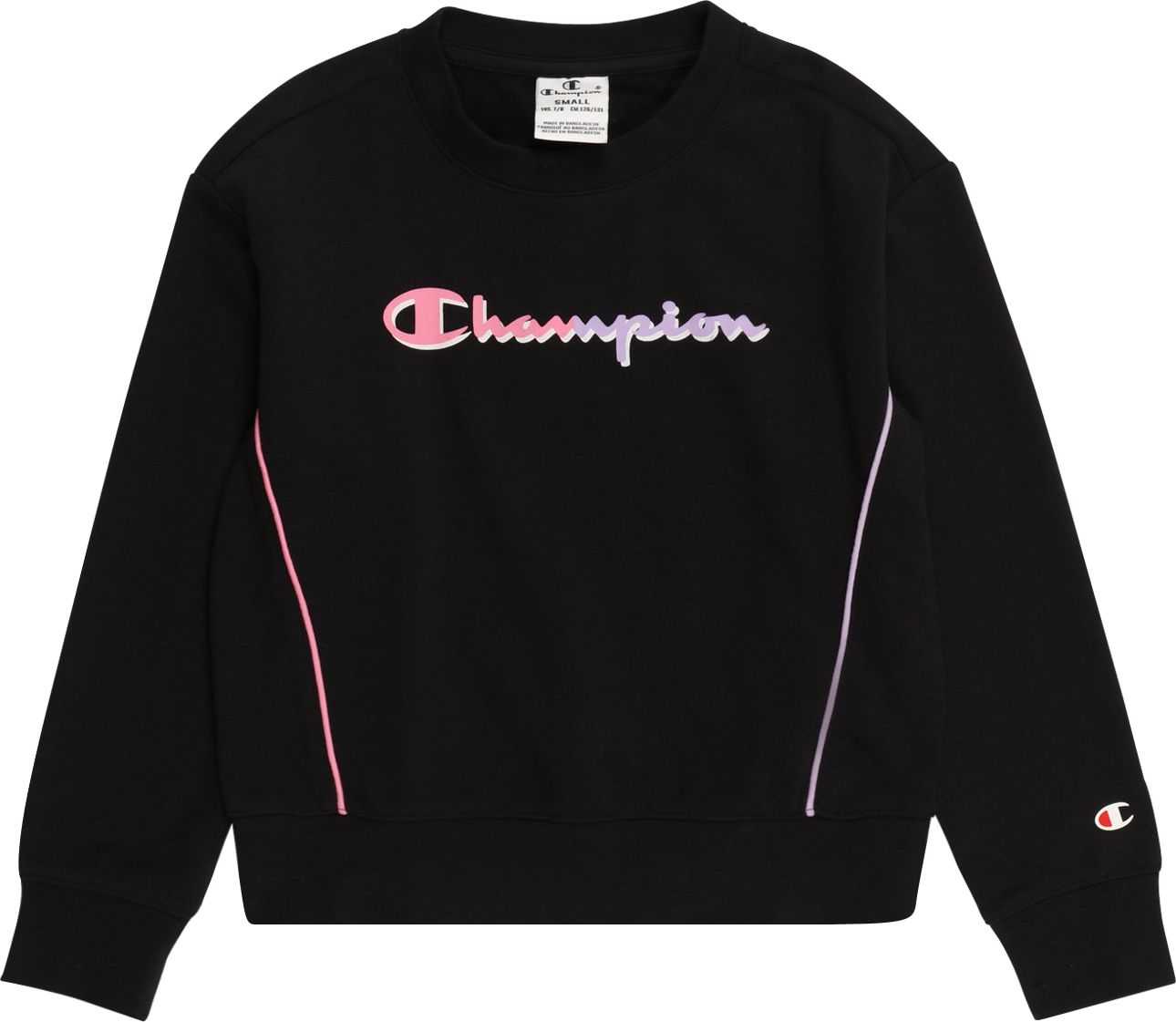 Champion Authentic Athletic Apparel Mikina fialová / pink / černá