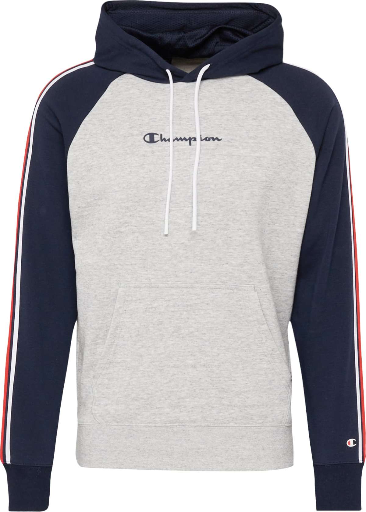 Champion Authentic Athletic Apparel Mikina námořnická modř / šedý melír / červená