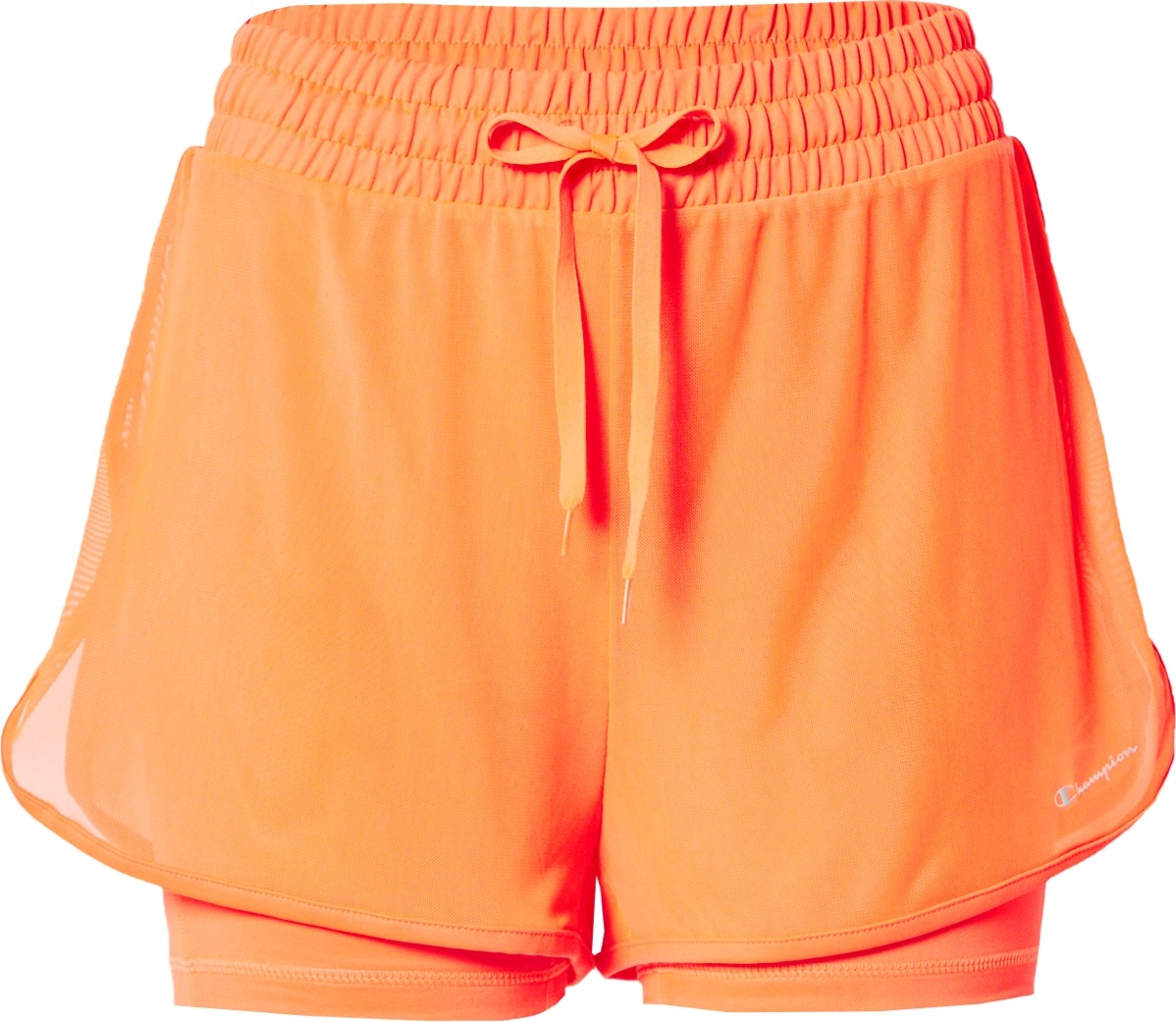 Champion Authentic Athletic Apparel Sportovní kalhoty oranžová / bílá