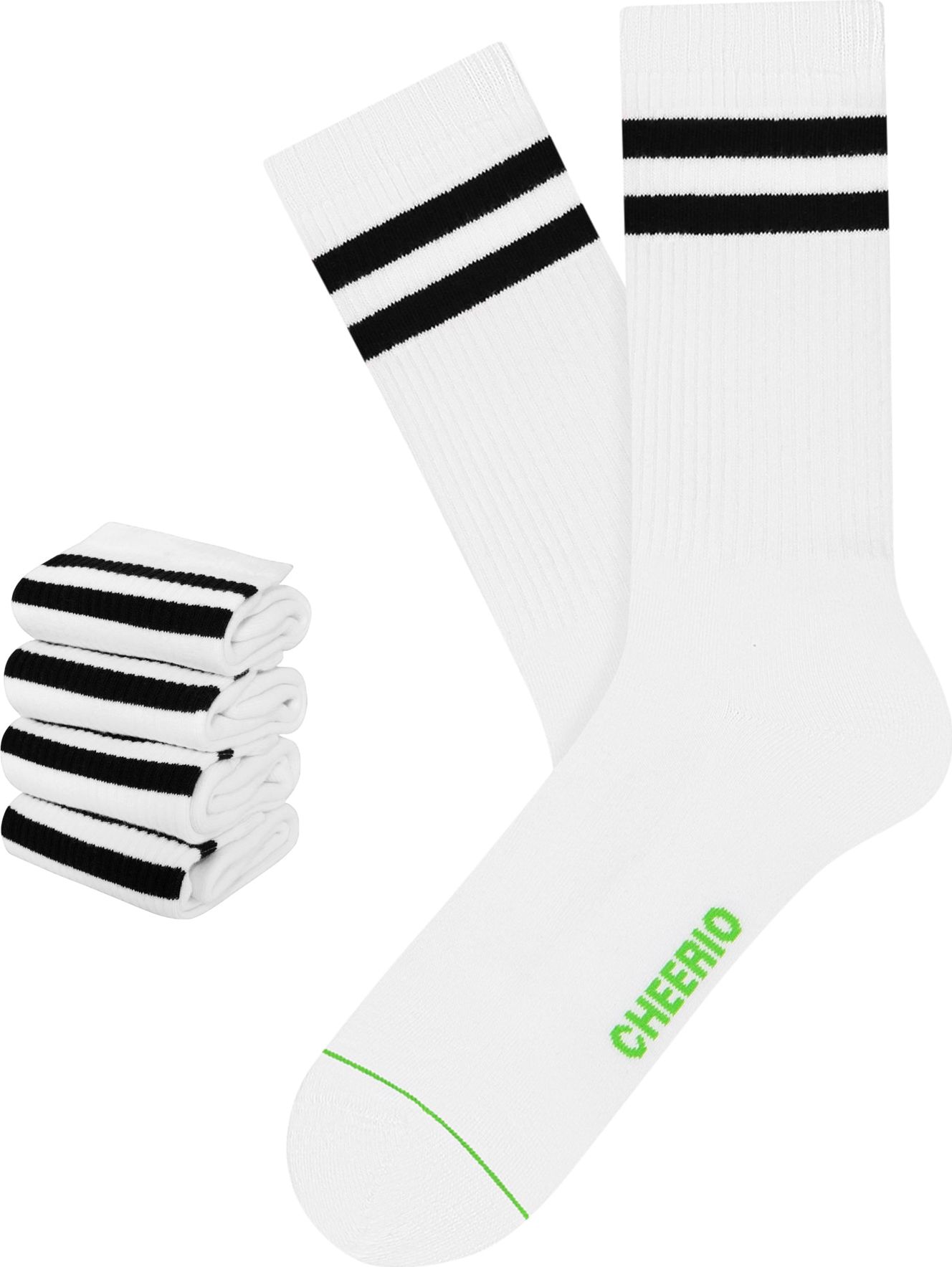 CHEERIO* Sportovní ponožky 'TENNIS TYPE 4P' bílá