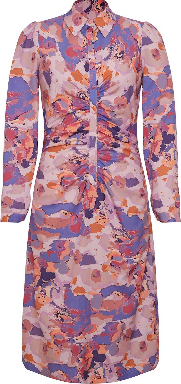 Chi Chi London Košilové šaty fialová / mix barev