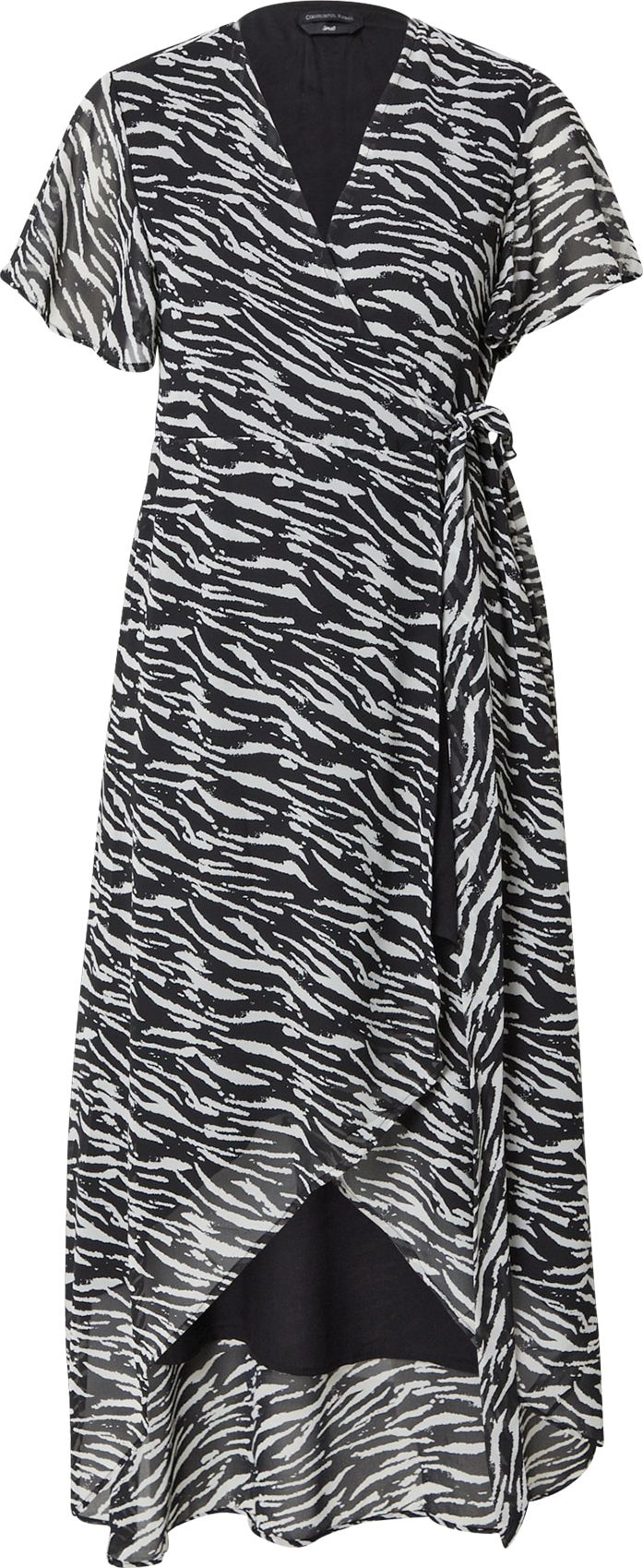 Colourful Rebel Šaty 'Felin' světle šedá / černá