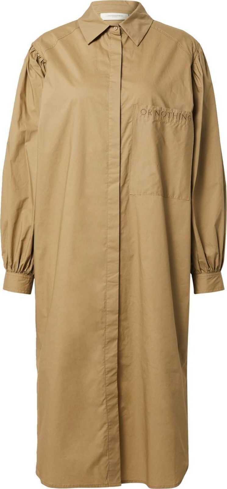 Copenhagen Muse Košilové šaty 'DELILAH' hnědá