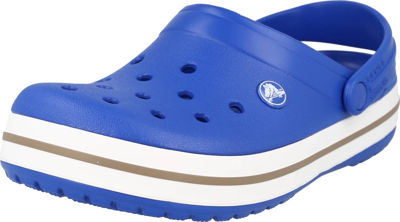 Crocs Pantofle 'Crocband' královská modrá / khaki / bílá