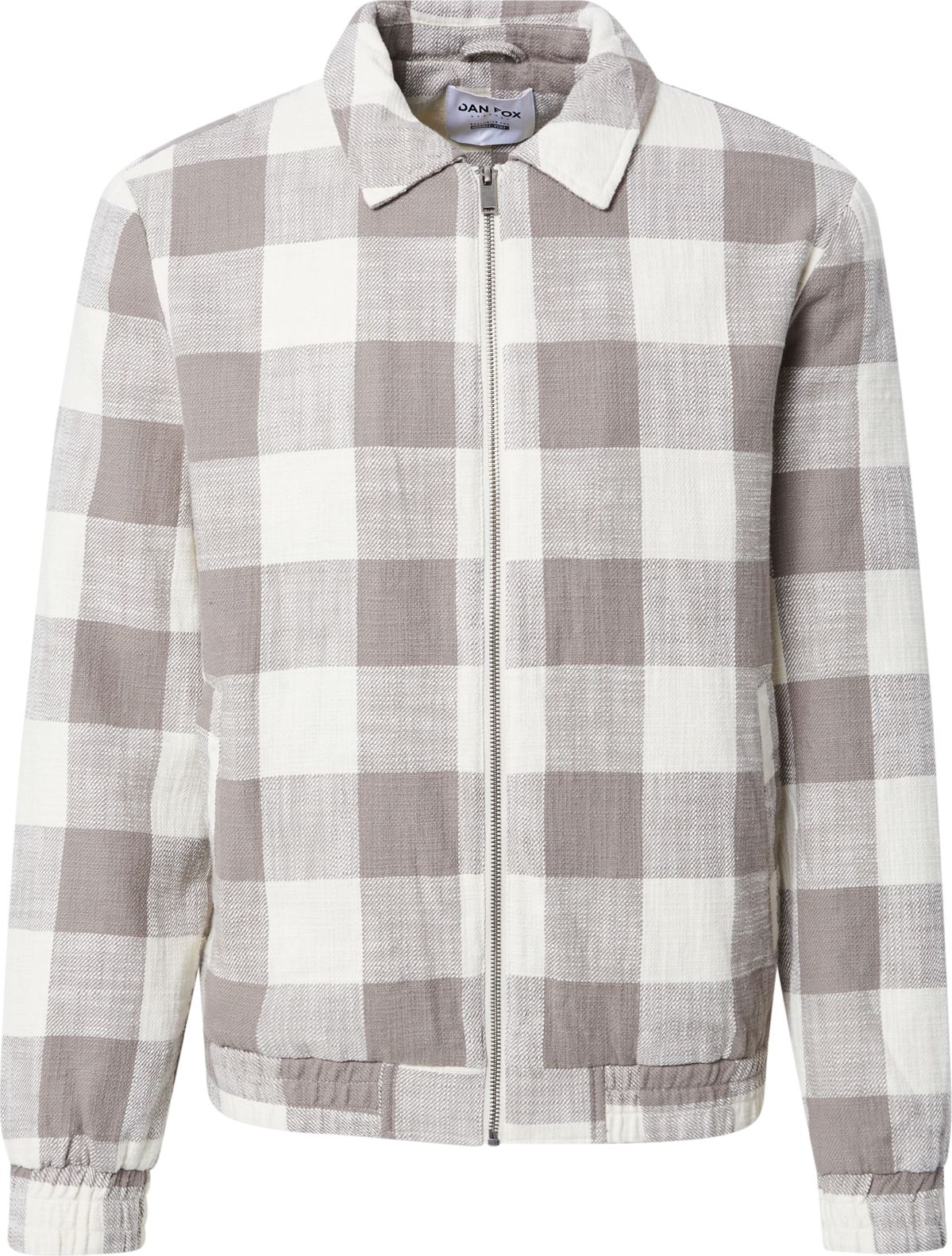 DAN FOX APPAREL Přechodná bunda 'Ilja' šedobéžová / offwhite