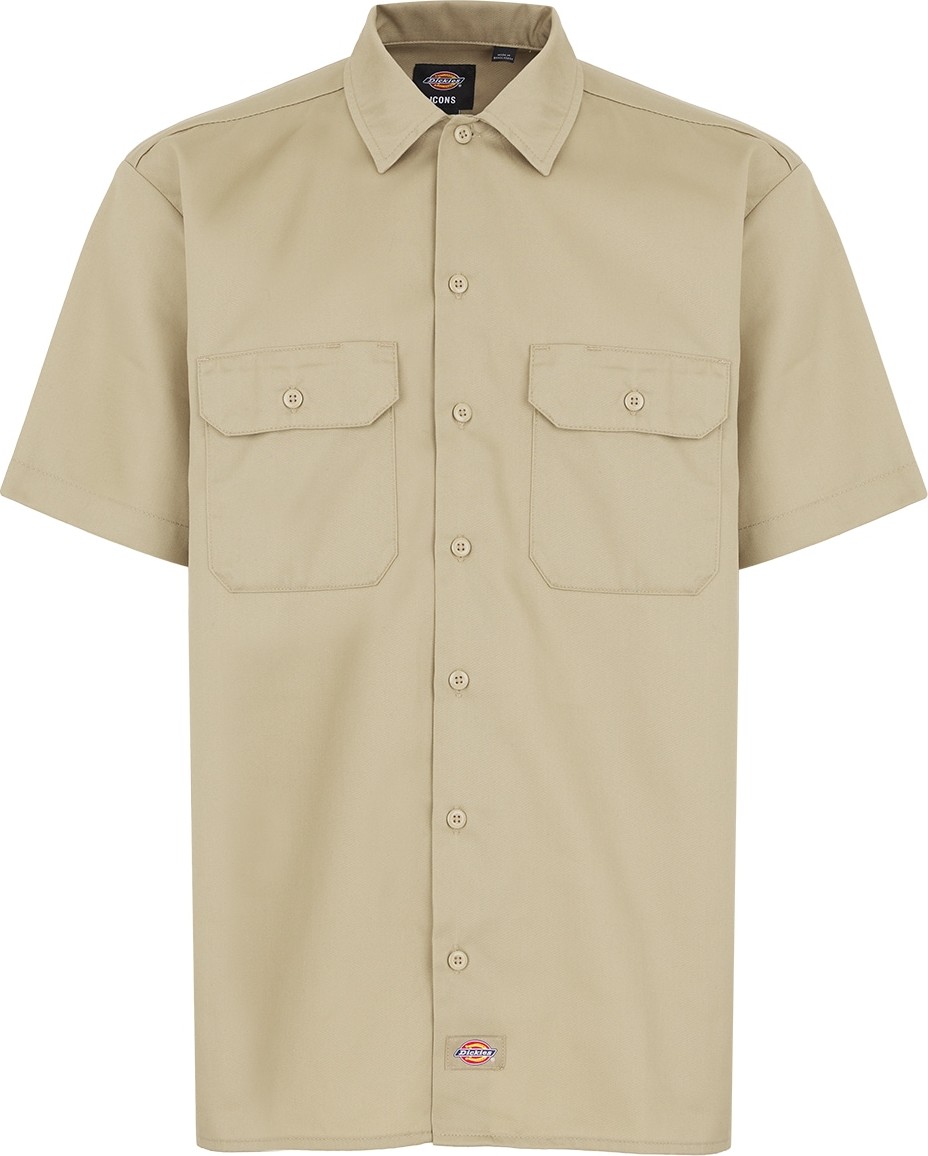 DICKIES Košile světle béžová / námořnická modř / žlutá / červená