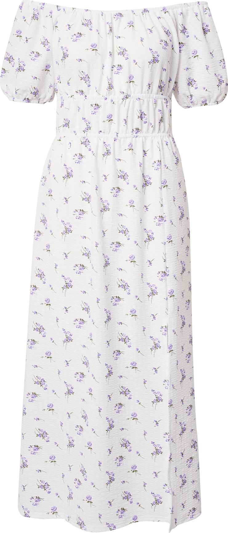 Dorothy Perkins Šaty béžová / zelená / pastelová fialová / světle fialová