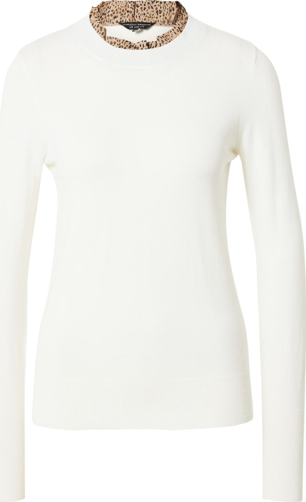 Dorothy Perkins Svetr béžová / hnědá / černá / barva vaječné skořápky