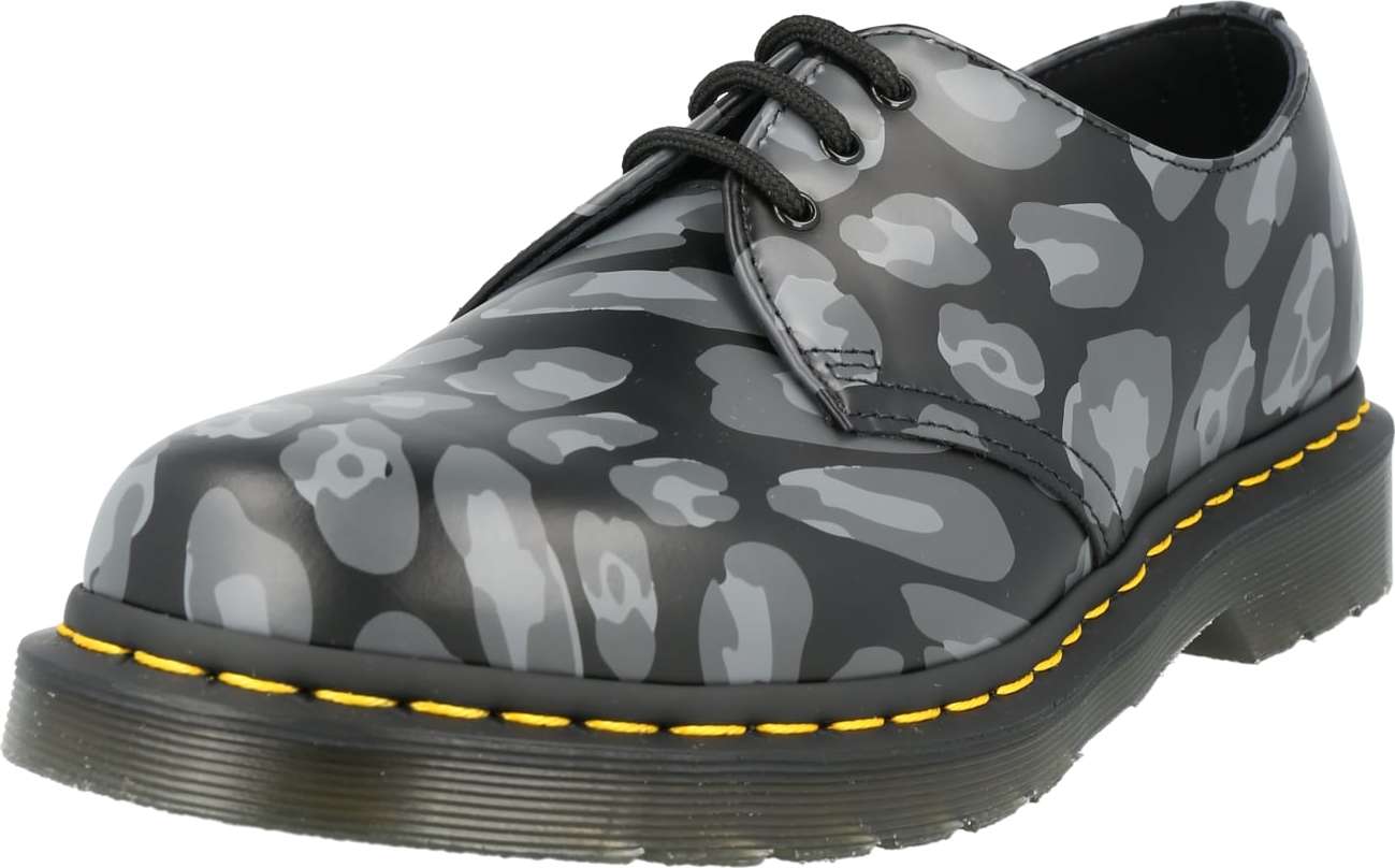 Dr. Martens Šněrovací boty šedá / světle šedá / černá