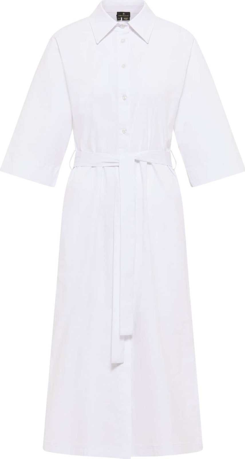 DreiMaster Klassik Košilové šaty bílá