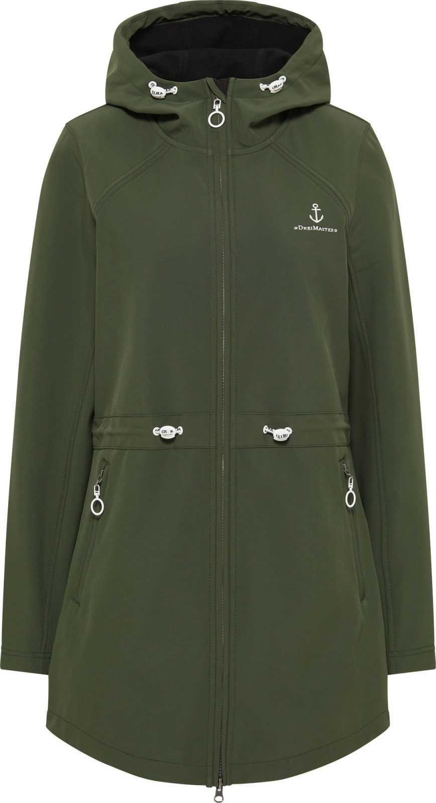 DreiMaster Maritim Funkční bunda khaki / bílá