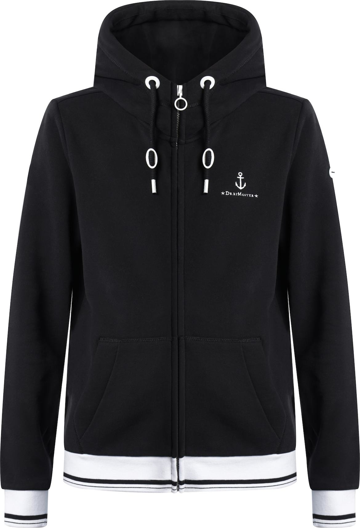 DreiMaster Maritim Mikina černá / bílá