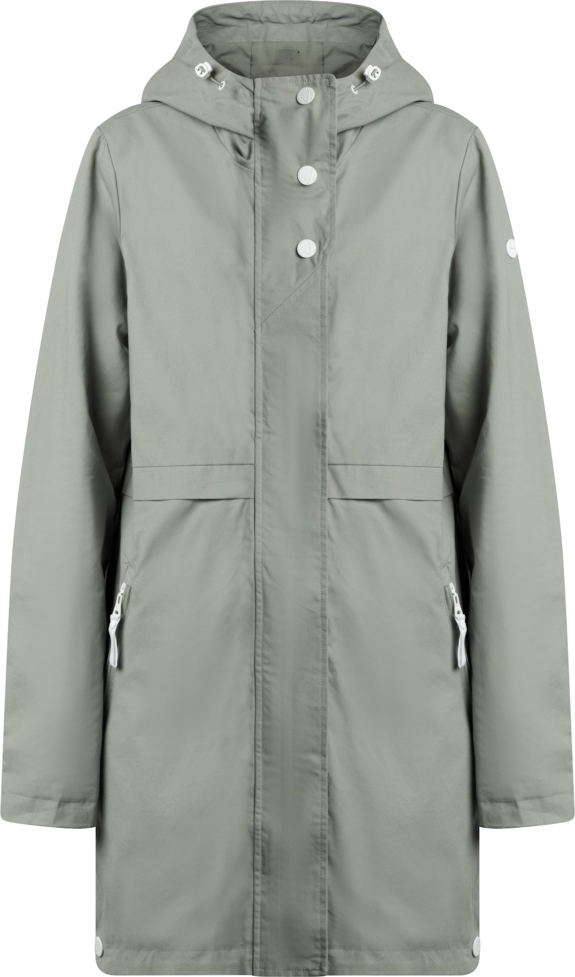 DreiMaster Maritim Přechodný kabát pastelově zelená / bílá