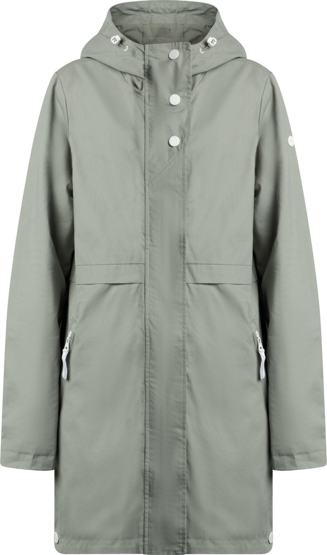 DreiMaster Maritim Přechodný kabát pastelově zelená / bílá