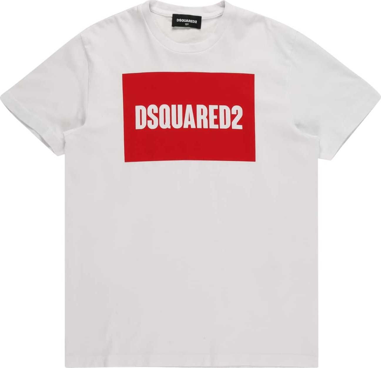 DSQUARED2 Tričko červená / bílá