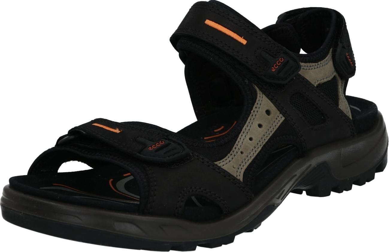 ECCO Trekingové sandály 'Offroad' šedá / jasně oranžová / černá