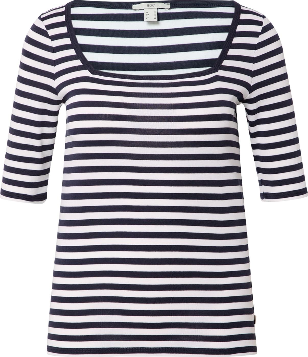 ESPRIT Tričko námořnická modř / bílá