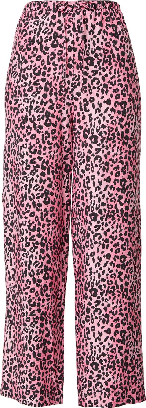 EDITED Kalhoty 'Anneli' pink / černá