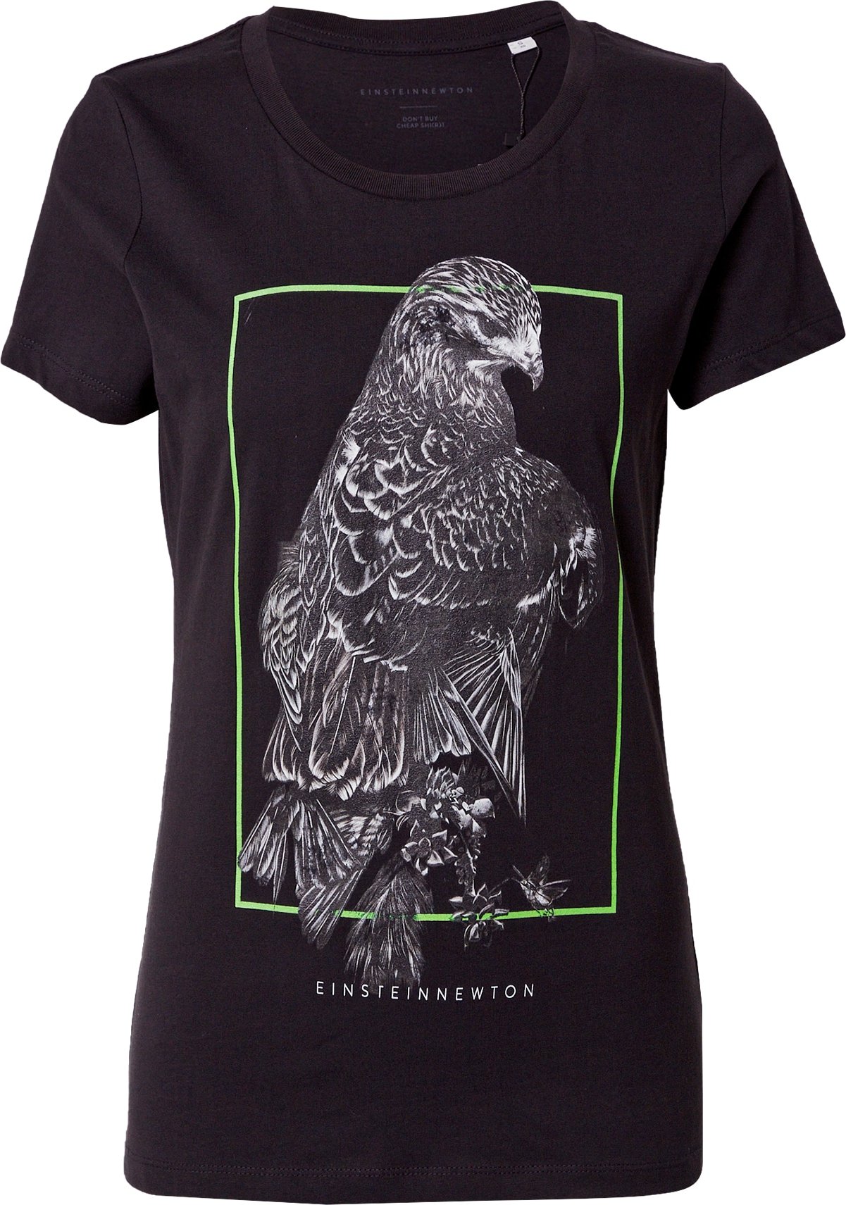 EINSTEIN & NEWTON Tričko 'Adler' zelená / černá / bílá