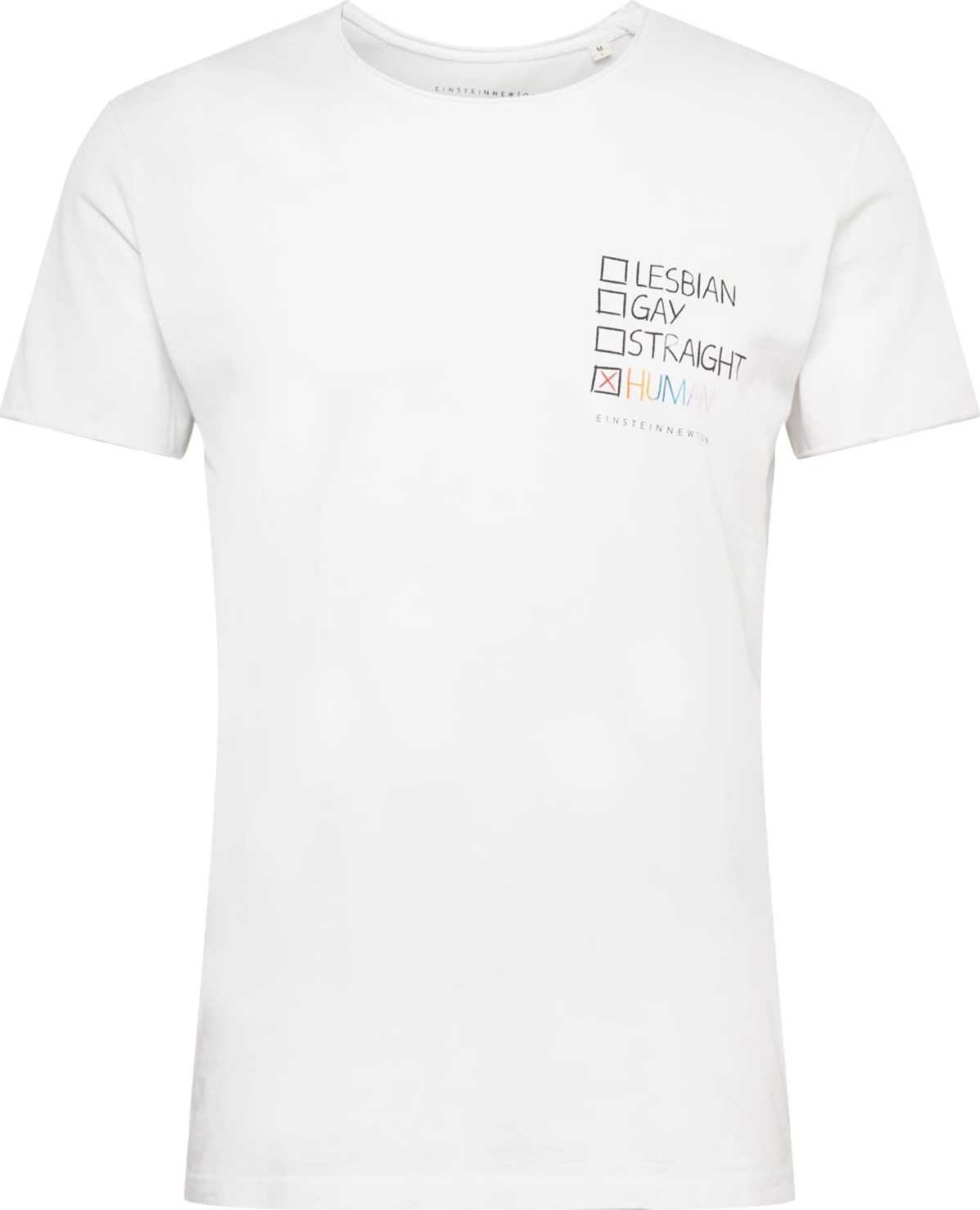 EINSTEIN & NEWTON Tričko 'LGSH' modrá / oranžová / černá / bílá