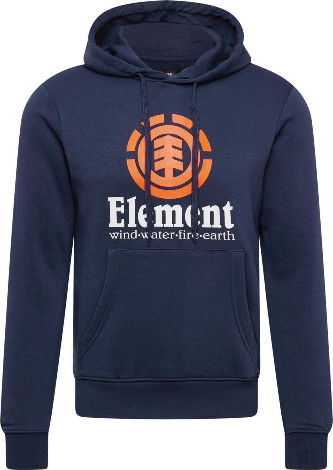 ELEMENT Mikina námořnická modř / jasně oranžová / bílá