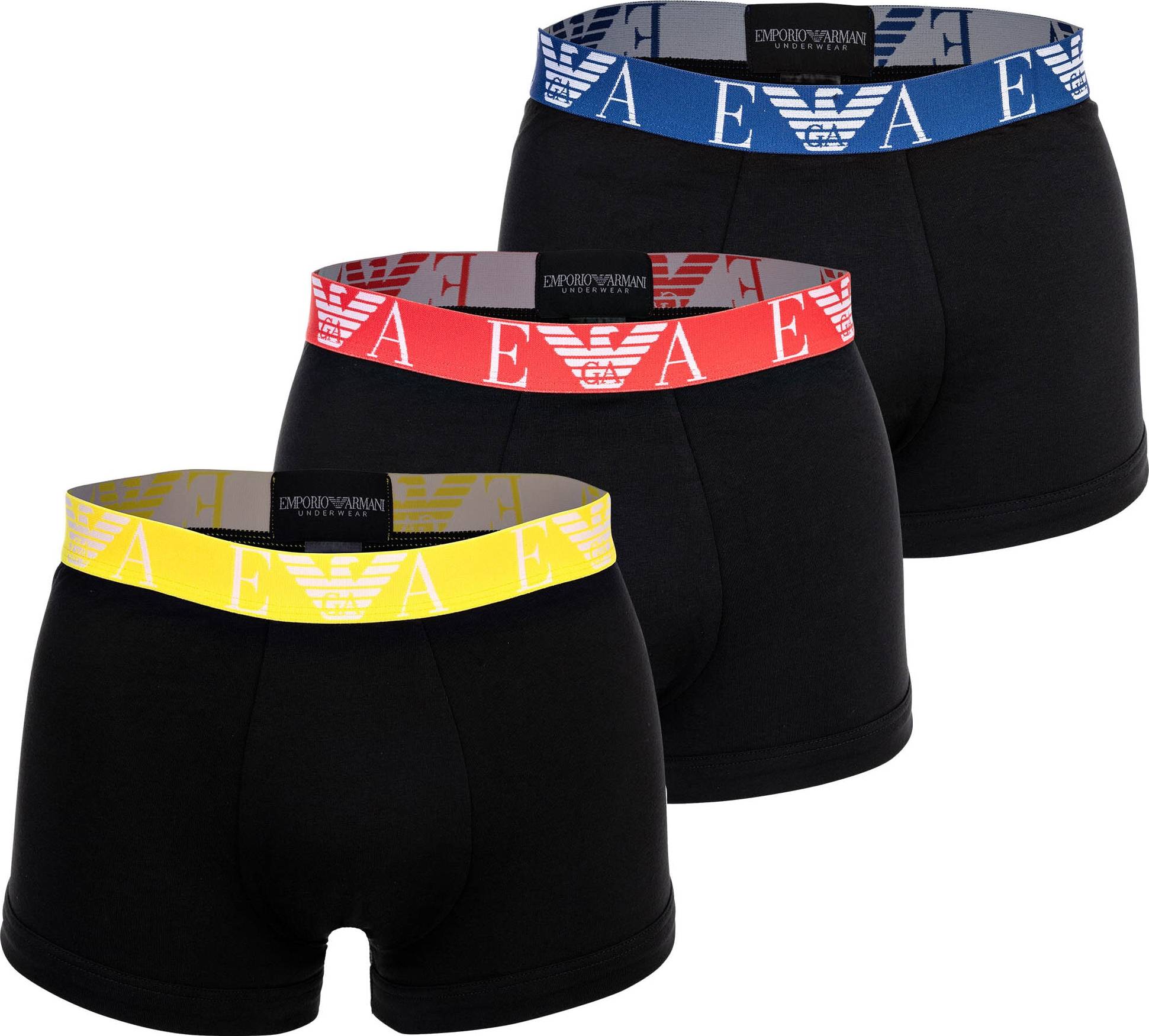 Emporio Armani Boxerky žlutá / červená / černá / bílá