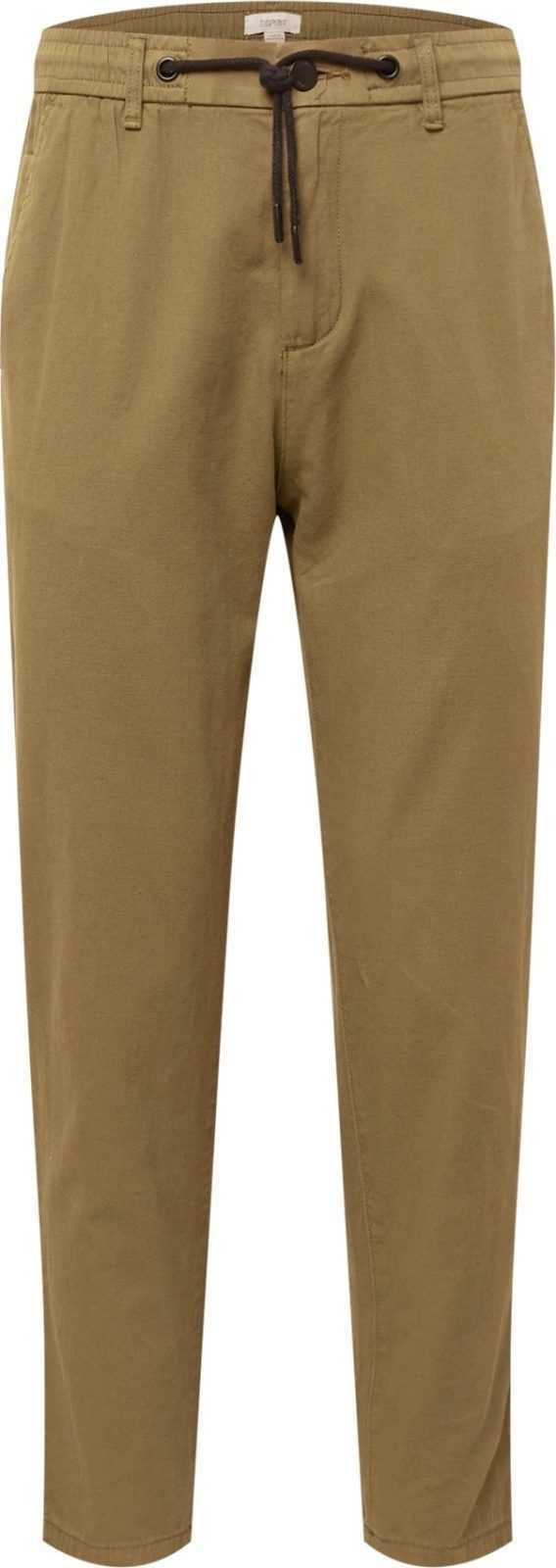 ESPRIT Chino kalhoty khaki