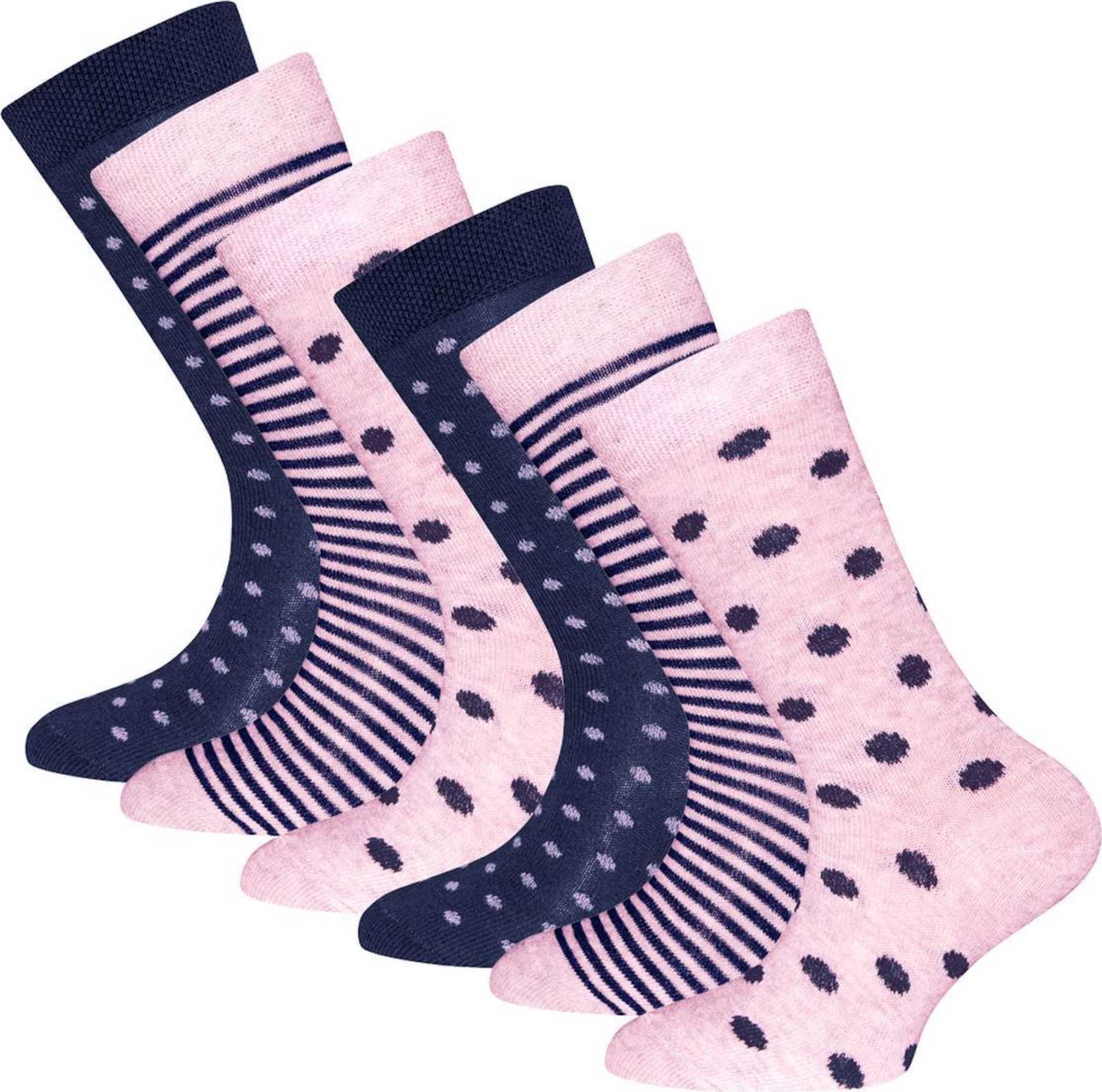 EWERS Ponožky marine modrá / růžová