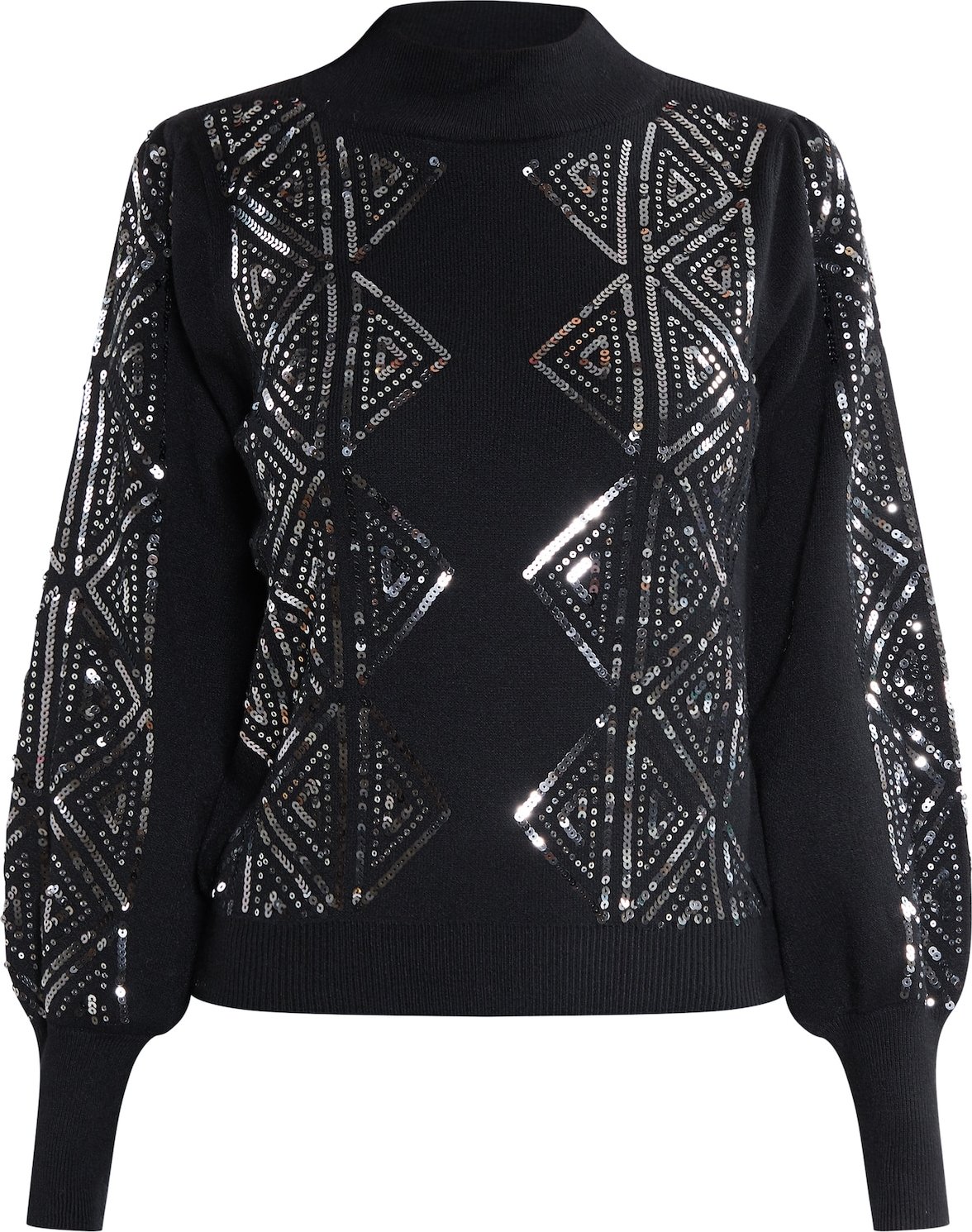 faina Svetr černá / stříbrná