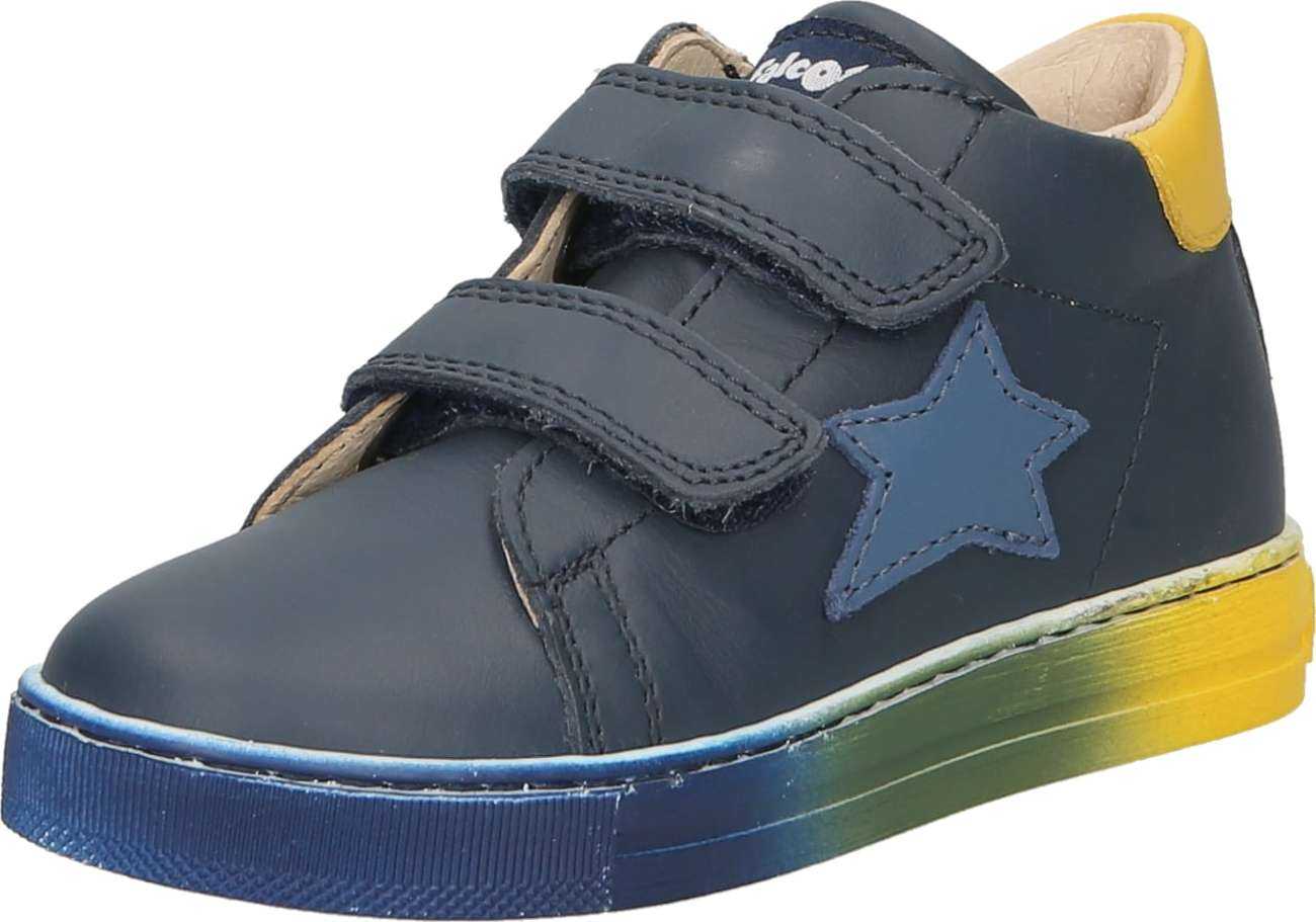 Falcotto Tenisky 'SASHA' námořnická modř / tmavě modrá / žlutá / zelená