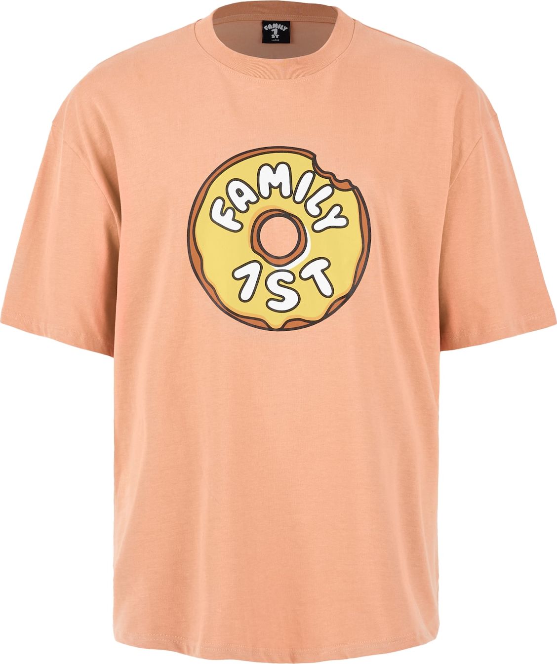 FAMILY 1ST FAMILY 4EVER Tričko 'Inner Circle' meruňková