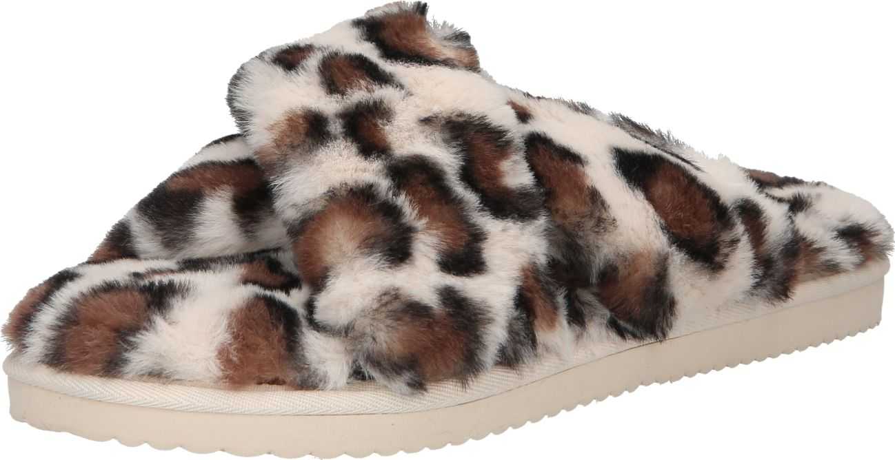 FLIP*FLOP Pantofle hnědá / černá / přírodní bílá