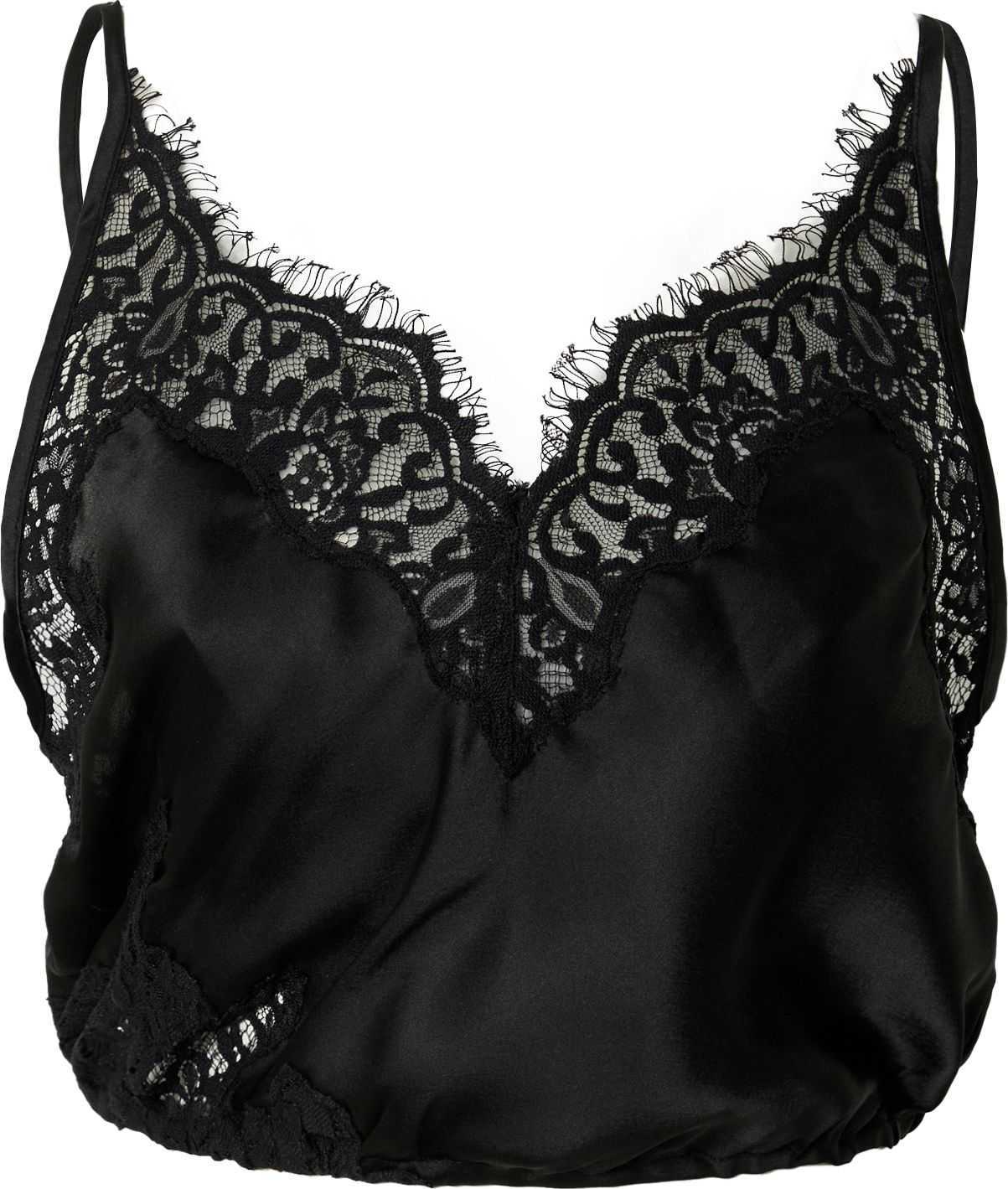 Free People Tričko na spaní černá