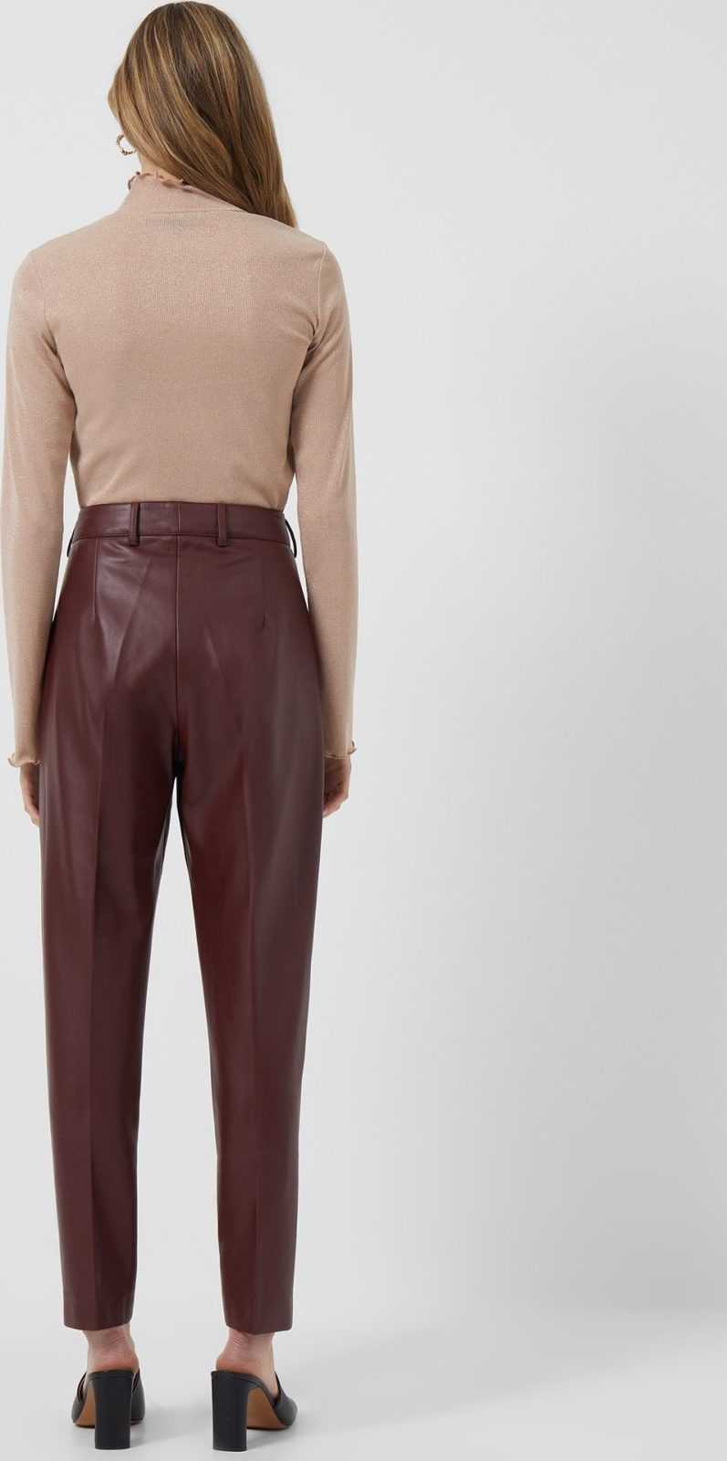 FRENCH CONNECTION Kalhoty s puky 'Crolenda' čokoládová