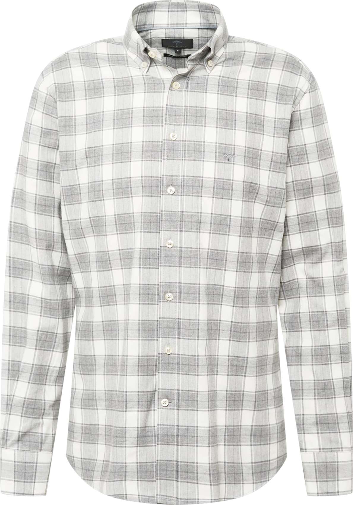 FYNCH-HATTON Košile šedá / stříbrně šedá / bílá