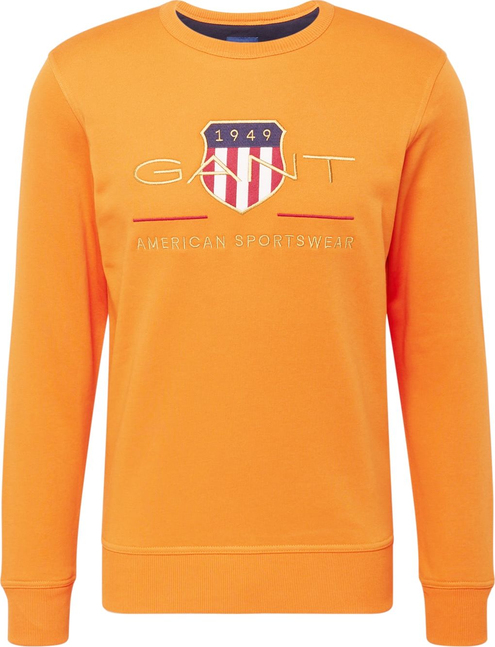 GANT Mikina marine modrá / oranžová / červená / bílá