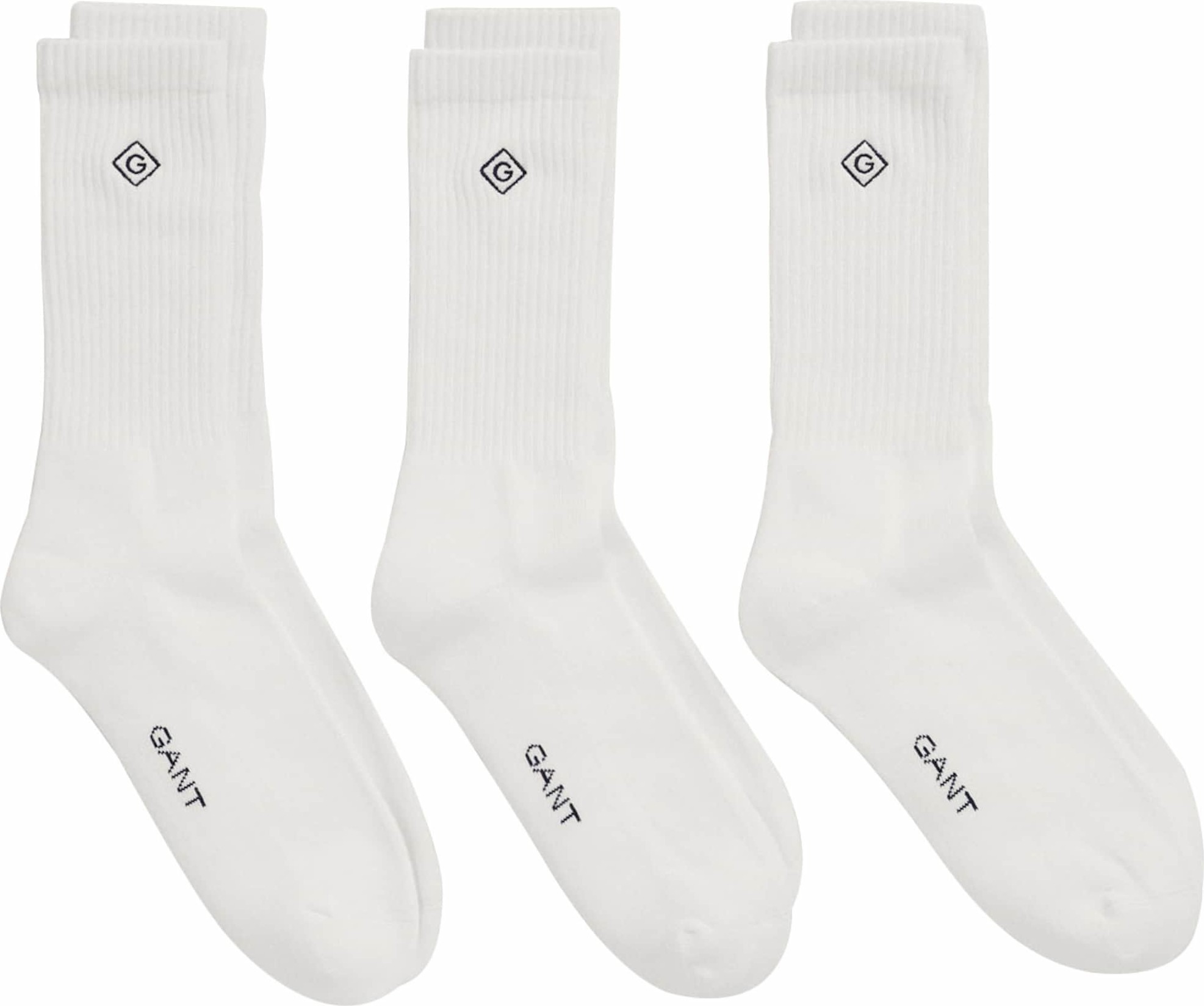 GANT Ponožky černá / bílá