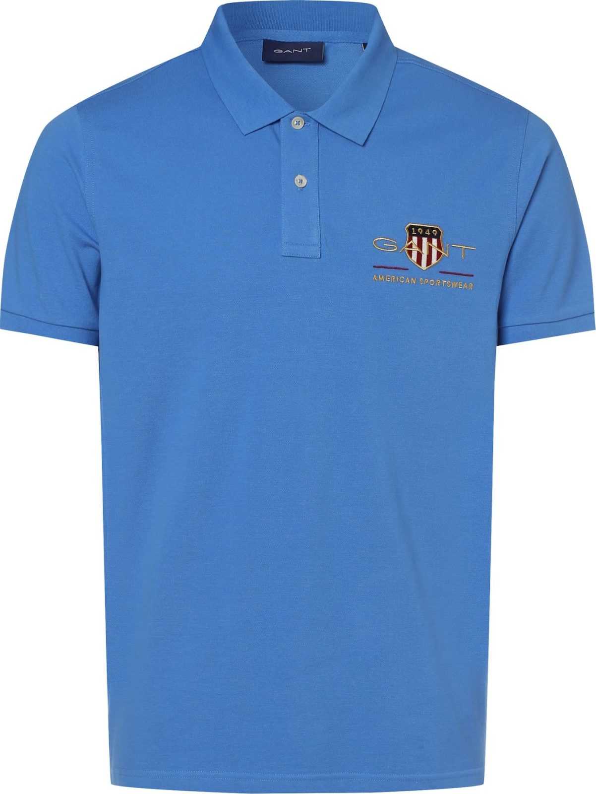 GANT Tričko 'Archive' noční modrá / azurová / zlatá / červená / bílá